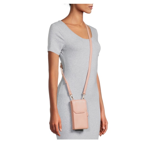 NWT Time and Tru Women's Natalie Wallet crossbody purse String Ornage peach - Picture 3 of 13